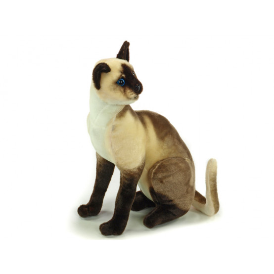 Plyšová siamská kočka 45 cm